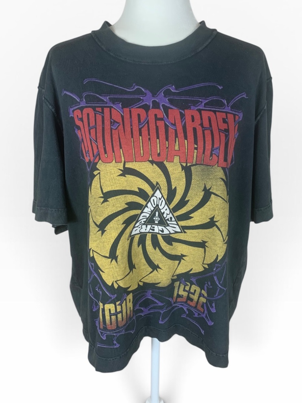 Abercrombie & Fitch Soft A&F Essentials Cropped Black Soundgarden Band T-Shirt M